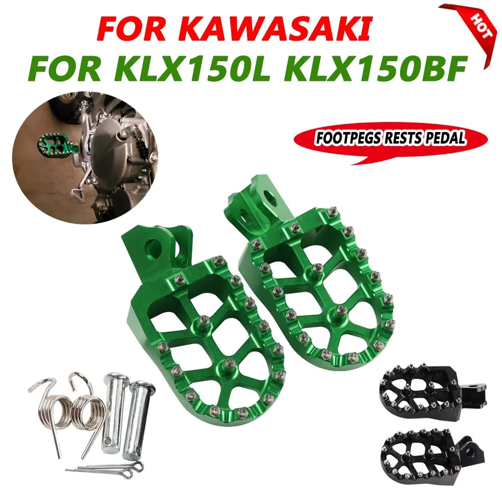 

Motorcycle Footrest Footpegs Foot Pegs Rests Pedal For Kawasaki KLX150L KLX150BF KLX150 KLX 150 L BF KLX 150L 150BF Accessories