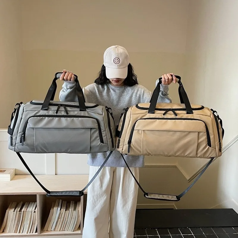 Large-capacity wet and dry separation, travel bags, luggage backpacks, fitness