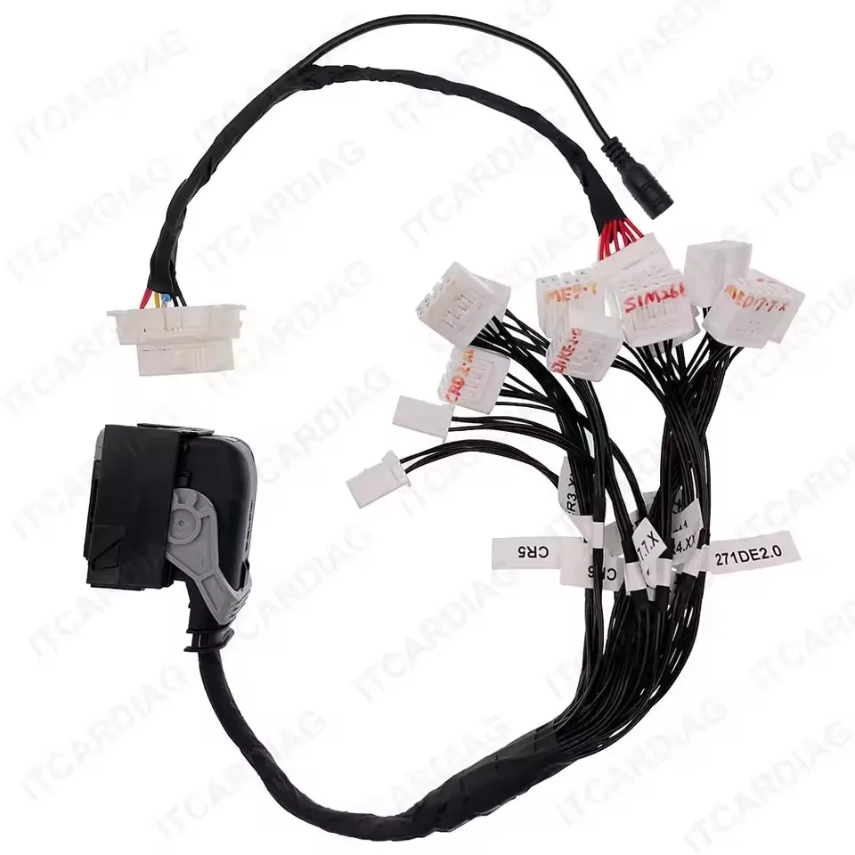 

12в1 автомобильный двигатель компьютерный кабель-адаптер для Mercedes Benz двигатель компьютер стирание четкие тестирование данных интерфейсные кабели OBD2