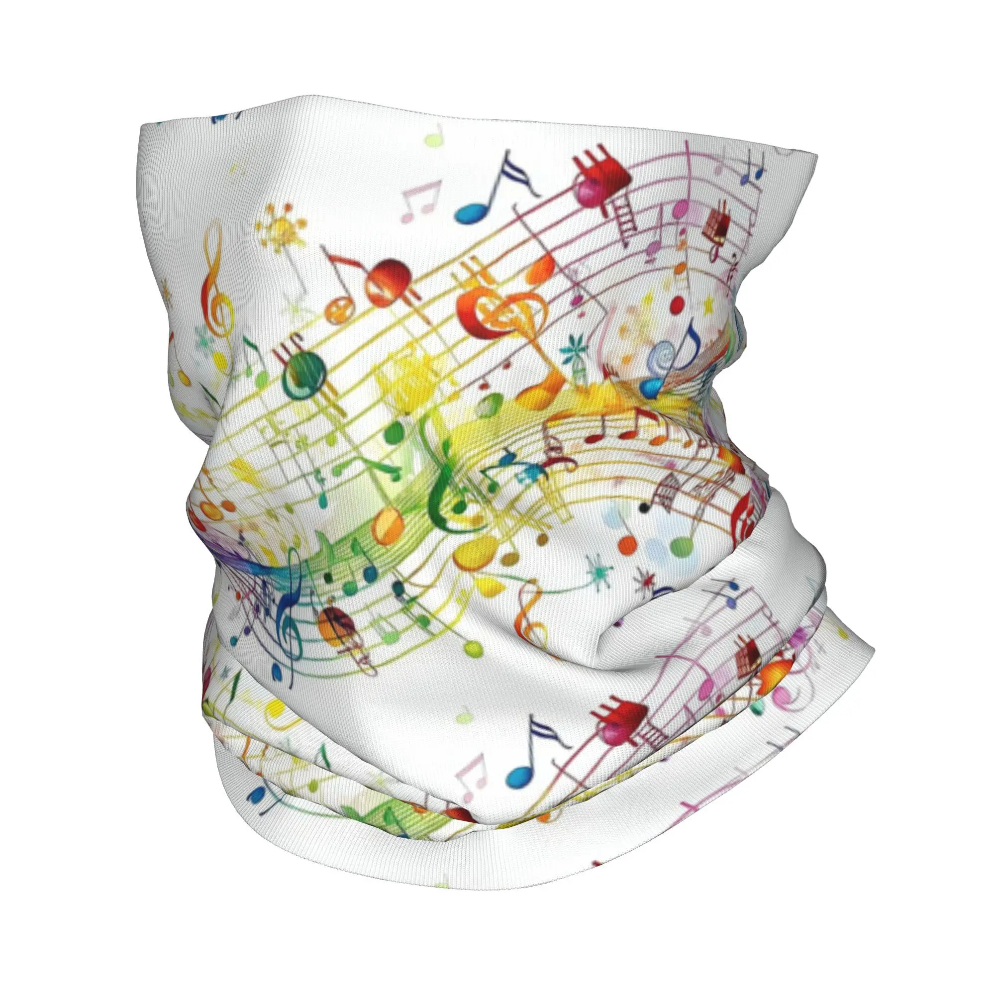 Abstrakte Klaviertasten mit Musiknoten, Bandana, Halstuch, bedruckter Gesichtsschal, Mehrzweck-Stirnband zum Laufen