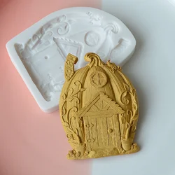 Halloween Decoration 3D Pumpkin House Silicone Cake Chocolate Candy Manufacturing Mold Kitchen Baking Tool Fondant Mold