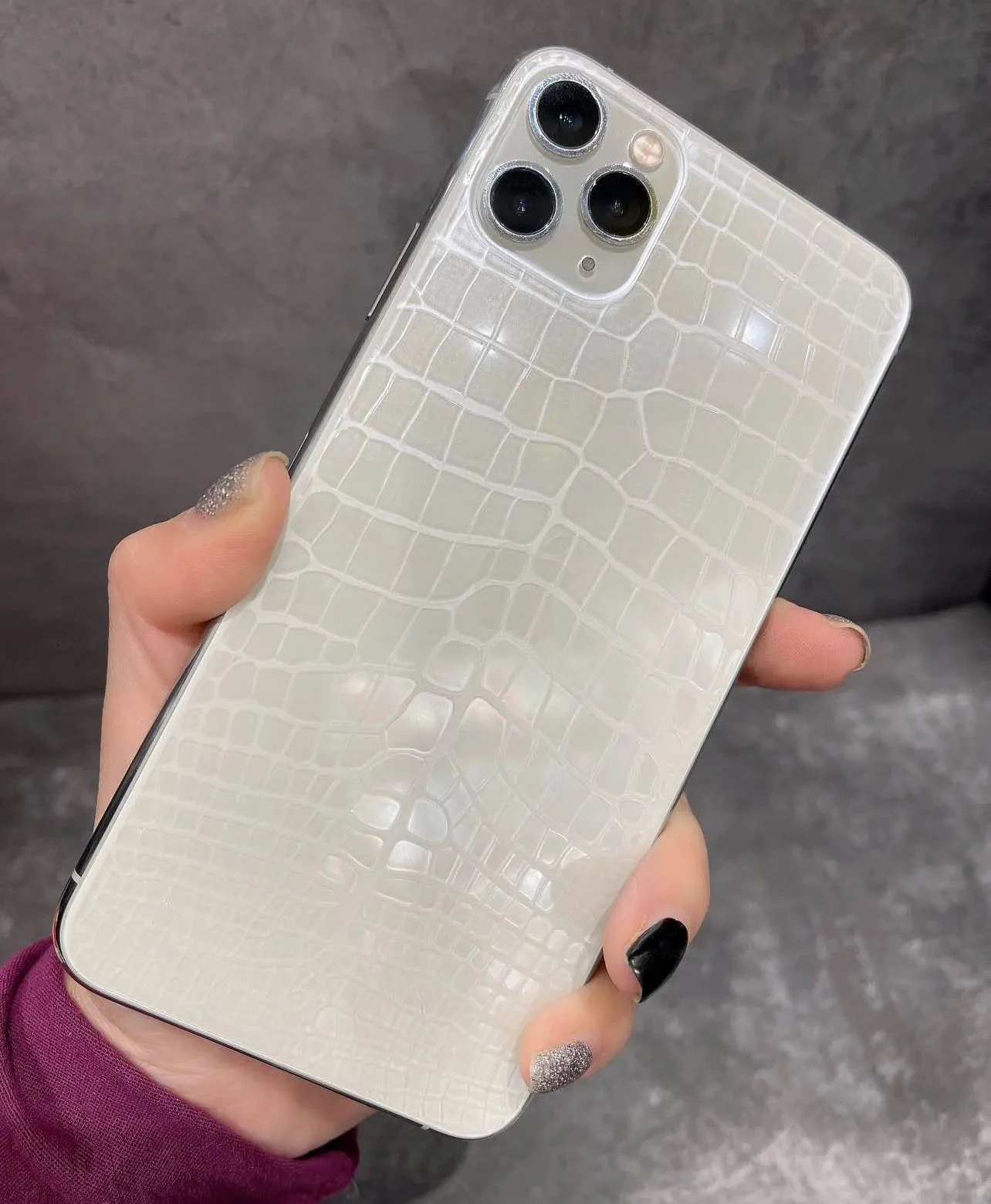 2Pcs Crocodile Pattern Back Soft Clear Hydrogel Film For iPhone 16 15 14 Plus 13 12 mini 11 Pro X XS Max XR Screen Protector