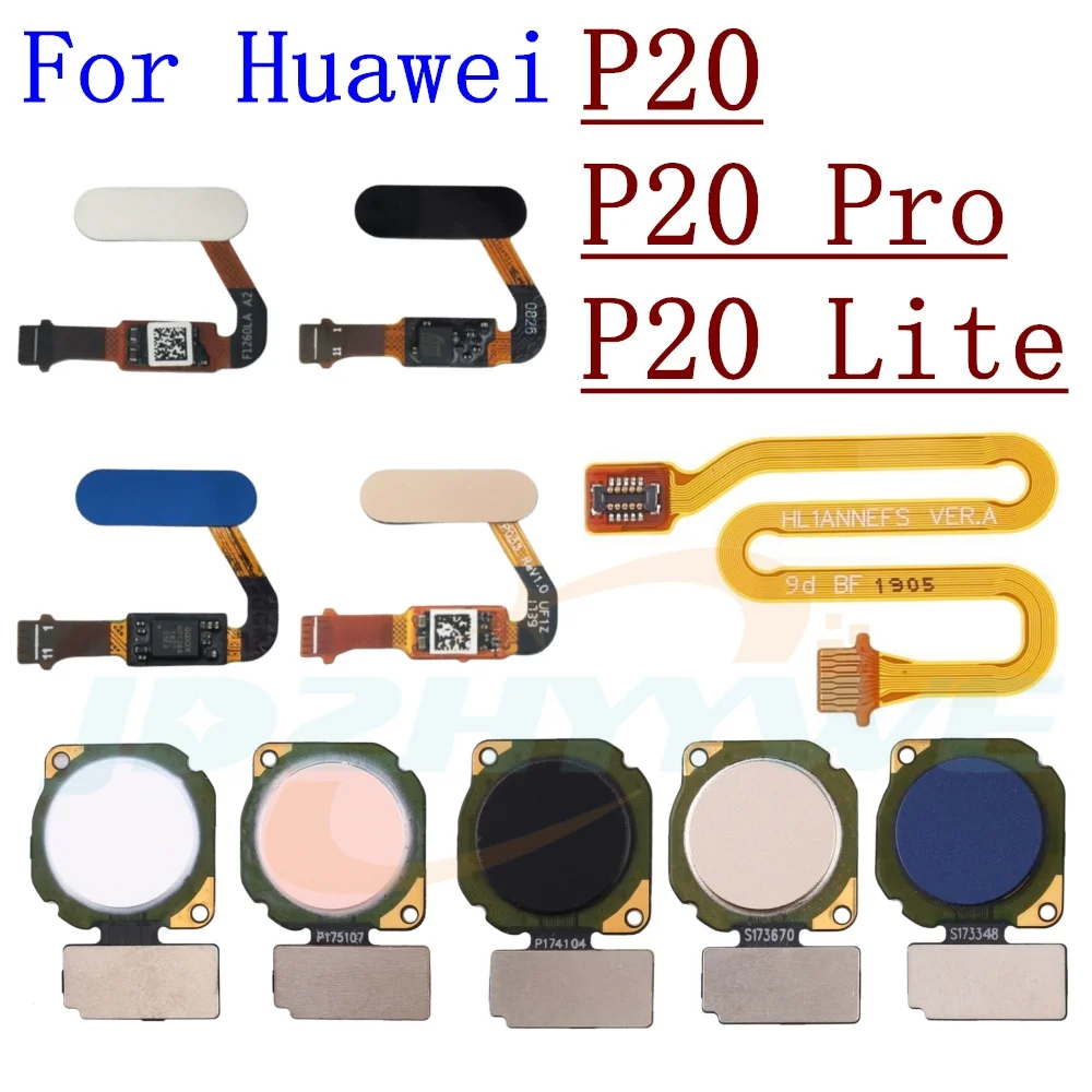 Original For Huawei P20 Pro P20 Lite P20pro P20lite Fingerprint Sensor Touch ID Connect Motherboard Home Button Extension Flex