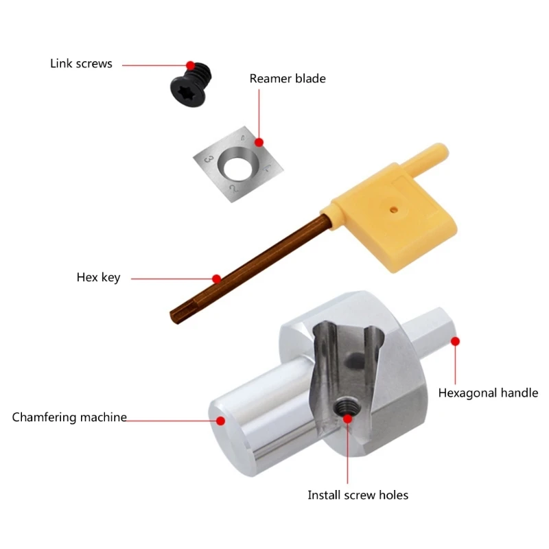 ม้านั่งสุนัขหลุม Chamfer Reamer เครื่องมือไม้ Chamfer Flar เครื่องมือสแตนเลส Drop Ship
