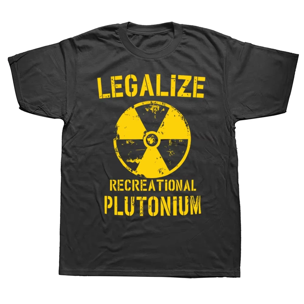 Nouveau T-shirt pour femme à manches courtes, imprimé motif Plutonium, amusant et légal, style streetwear, haut pour femme. Personnalité streetwear estivale.