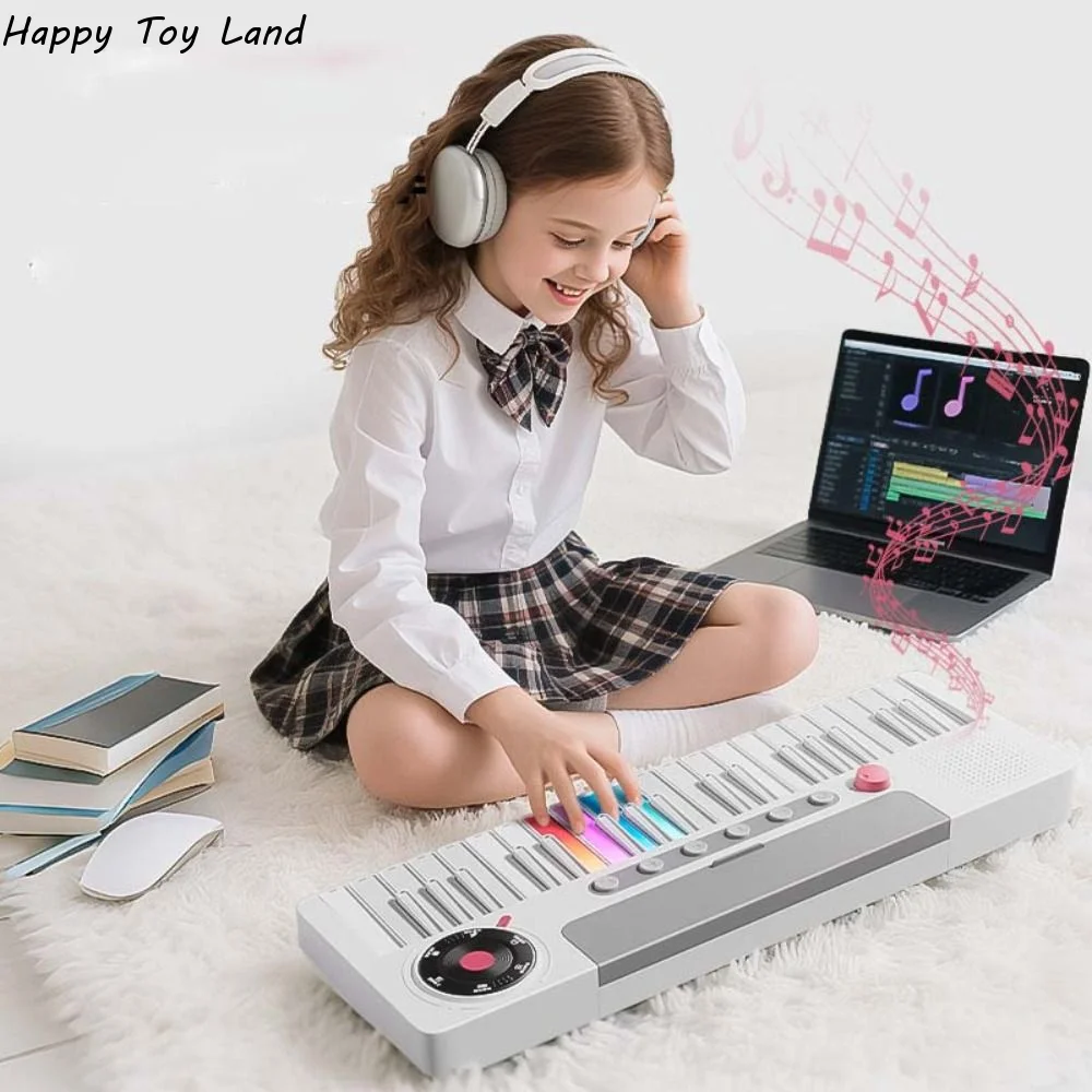 piano-electronico-de-juguete-para-ninos-de-37-teclas-luces-led-de-colores-22-timbres-Organo-electronico-infantil-para-aprender-musica-teclado-de-piano-pequeno