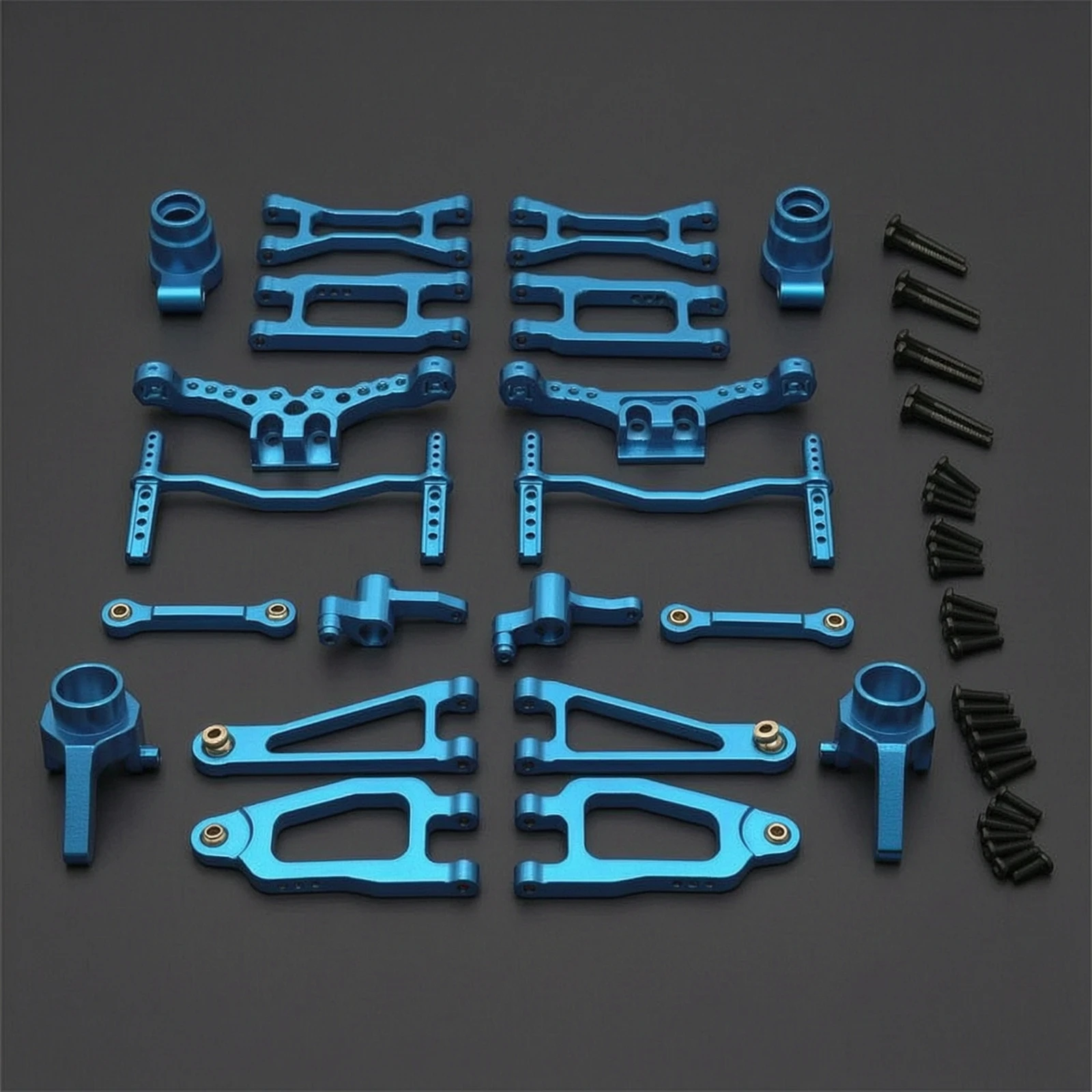 Aluminum Damping Kit Anodized Damping Link Pull Rod Precision Machined Parts Long-Lasting for Hobbyists