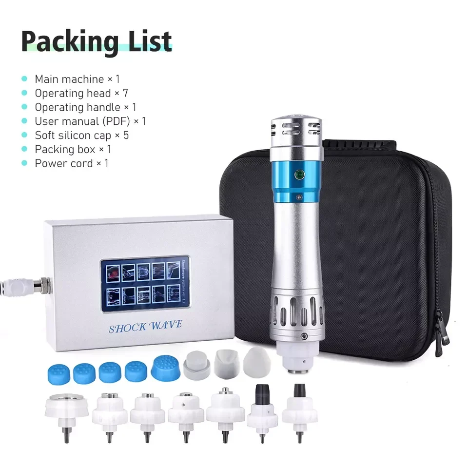 2025、Mini Home Use 7 Bars Handles ED Pain Relive Shockwave Physiotherapy Tecar Therapy Shock Wave Therapy Physiotherapy Equipmen