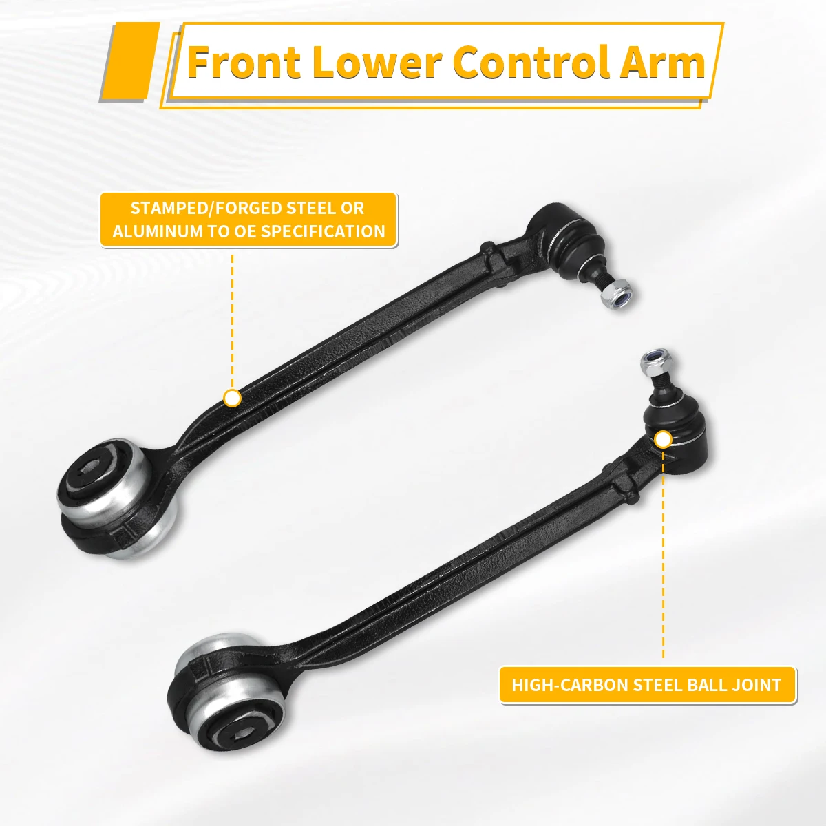 Svenubee Pair Front Lower Forward Control Arms for Chrysler 300C Dodge Charger Challenger RWD 2011 2012 2013 - 2020 4670508AE