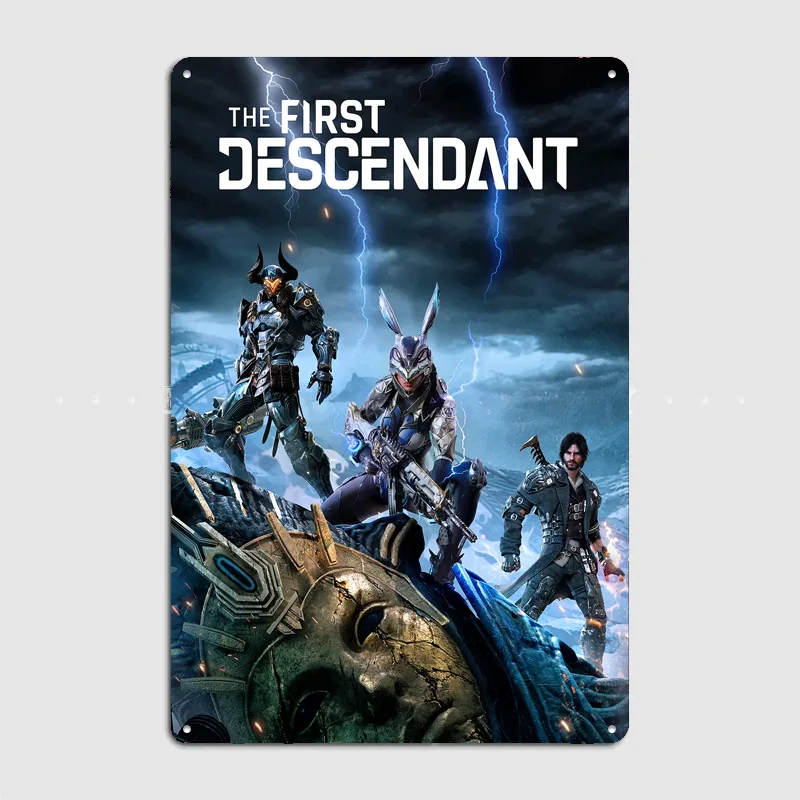 The First Descendant Game Poster Metal Sign Room Decor Life Wall Custom Bedroom Indoor Home Wall Decor Posters Room Decoration
