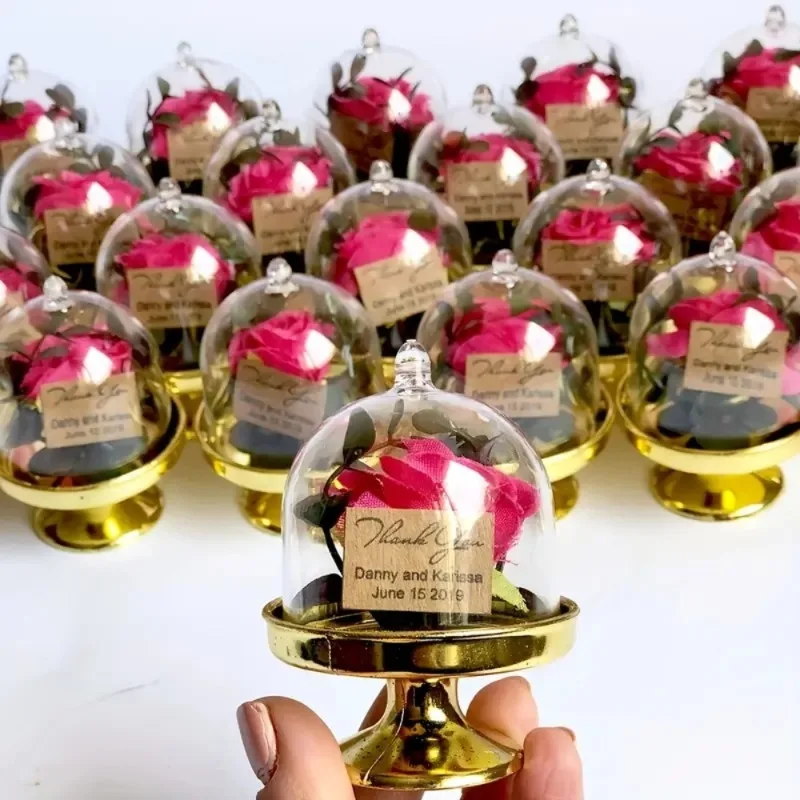 

24pcs Mini Plastic Candy Boxes with Lids Party Candies Containers Table Decoration Supplies for Storing Candies or Small Gifts