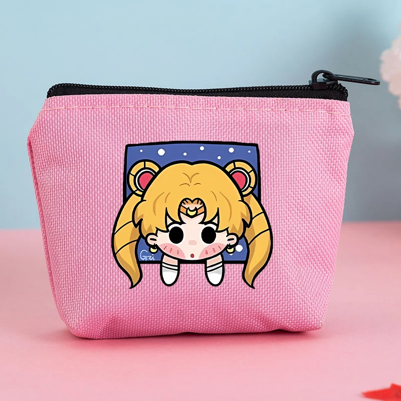 Marinaio lune portamonete portafoglio Kawaii Cartoon Anime portamonete portamonete portamonete carino Mini portamonete portachiavi regali