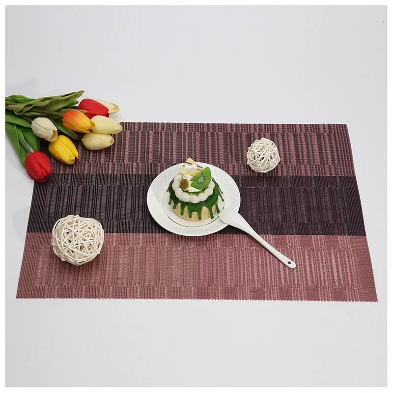 Juego de tapete de mesa antideslizante, posavasos, mantel impermeable, manteles individuales lavables de PVC, accesorios de cocina para restaurante, 2 uds.
