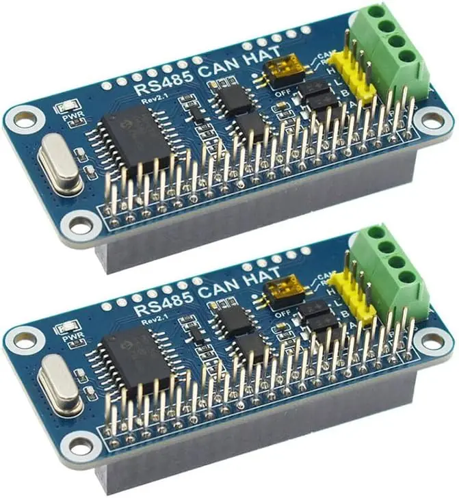 2Pcs CAN HAT Raspberry Zero W 485 CAN UART 485 Communication PCB MCP2515 Controller SPI Interface