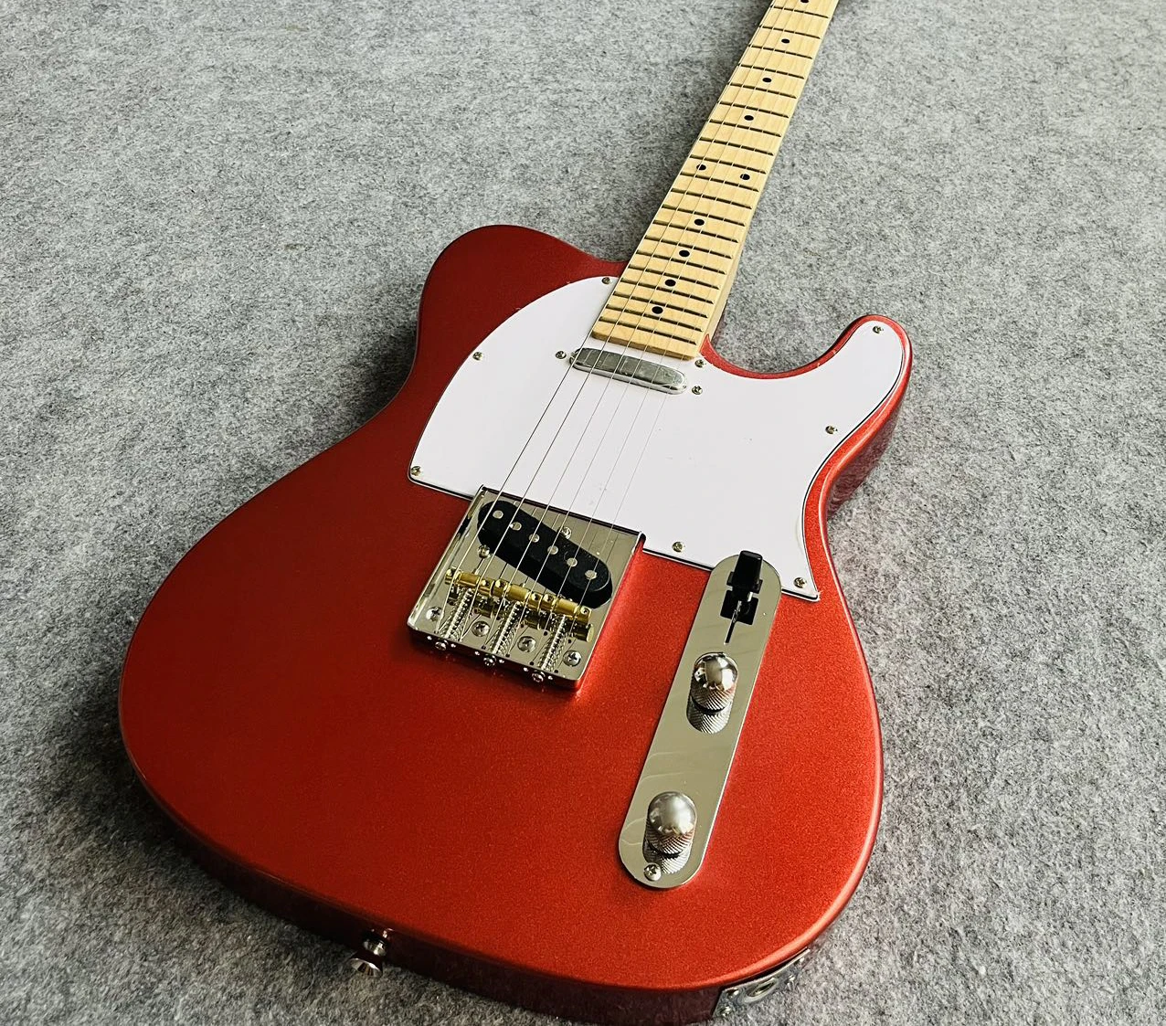 

2026 HOT Metal Red Alder Body Guitar Fixed Bridge Unique Wood Grain & Color Variations