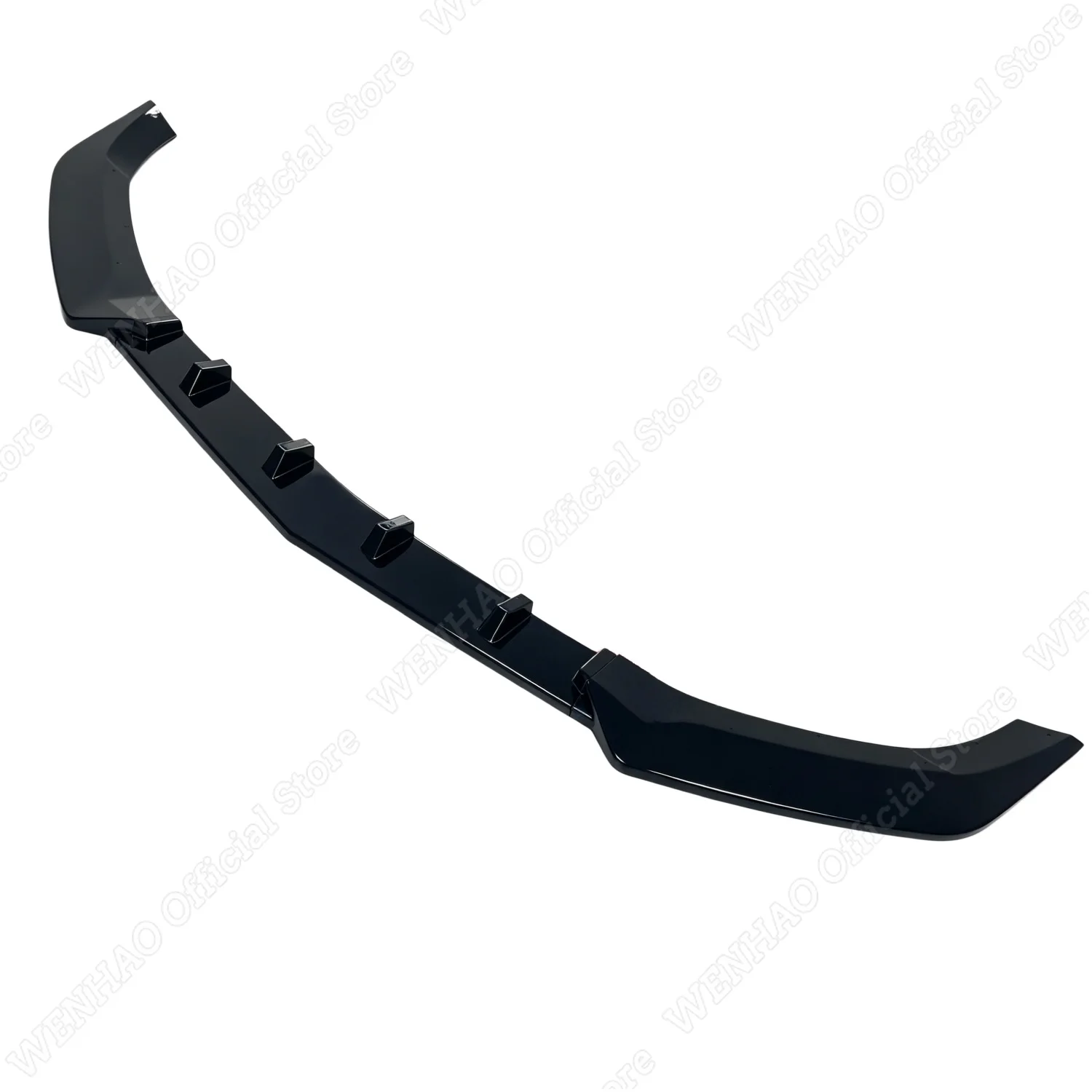 Gloss Black Car Front Bumper Lip Spoiler For Mercedes Benz W212 S212 E Class Facelift 2013 2014 2015 Body Kit Tuning Splitter view 4