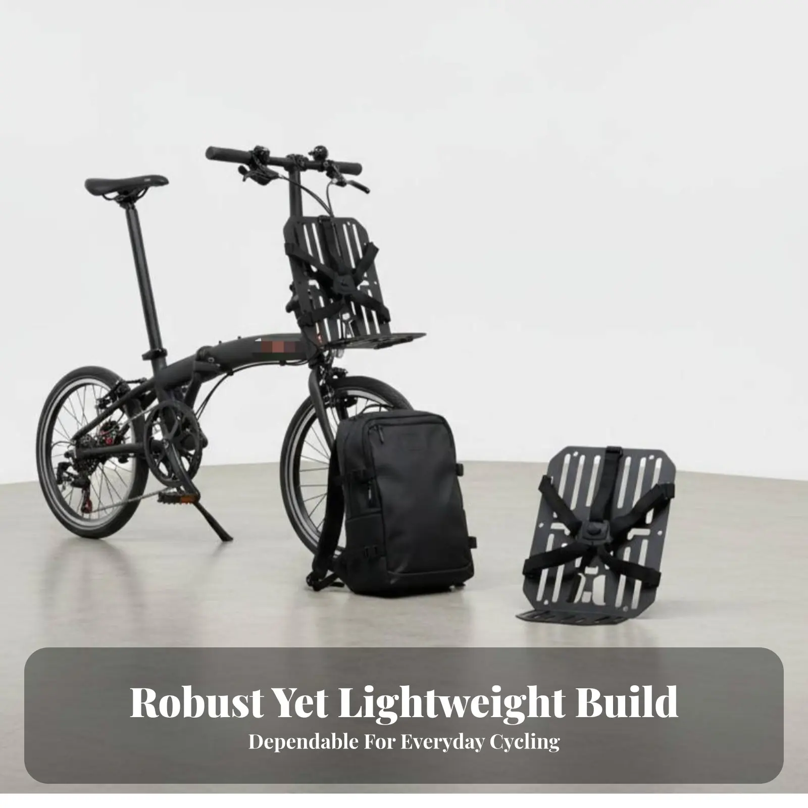 

Folding Bike Front rack Frame Wide Compatibility Front Pannier Rack Stable Design Lightweight for Commuters, Cyclists, Travel