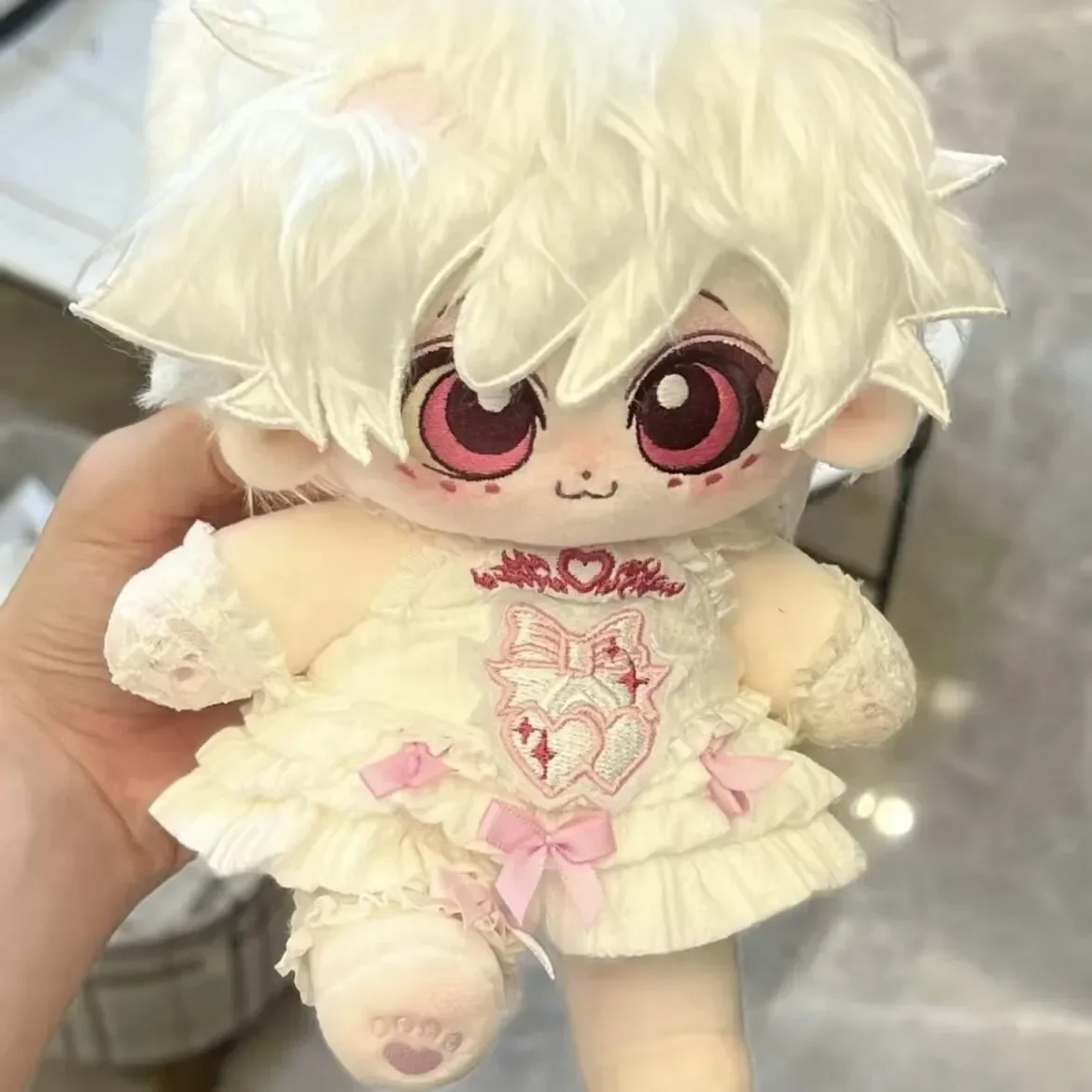 20cm Cute Anime Role Angel Monster Cosplay Plush Doll Body Dress Up Cotton Doll Clothes Outfit Stuffed Toys Figure Birthday Gift