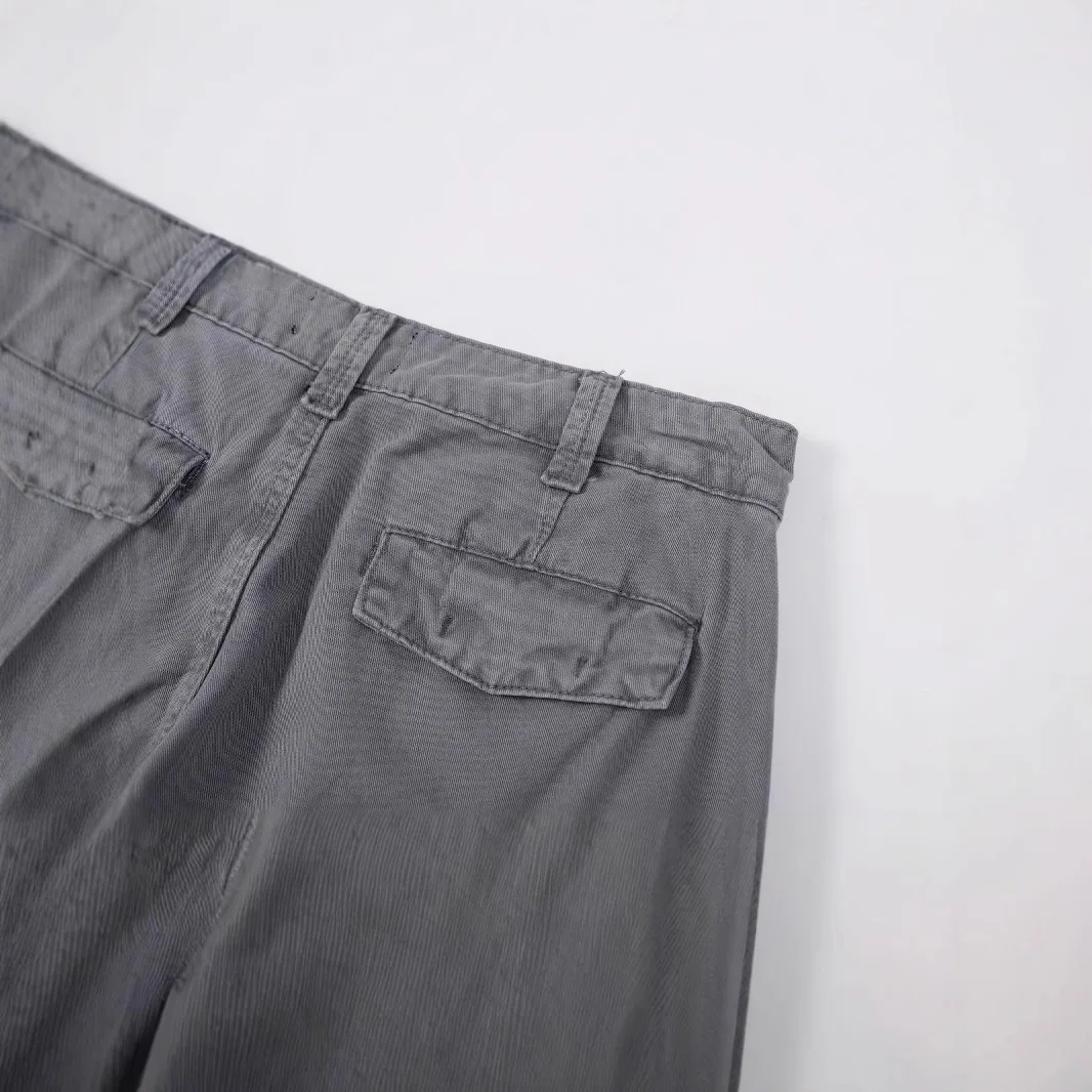 Nieuwe Amerikaanse retro noodlijdende multi-pocket cargobroek heren en dames losse rechte high street casual mode