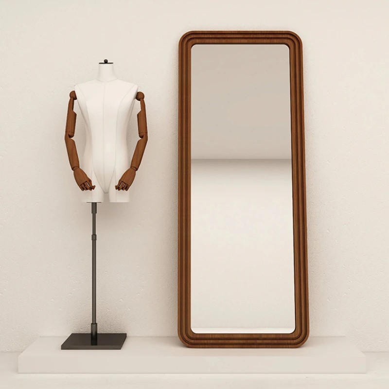 Clothing store retro full-length mirror dressing floor  home wall-mounted porch wall fitting