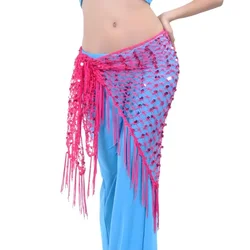 Rahma Dance Belly Dance Hook Triangle Scarf  New Belly Dance Waist Chain Tribal Style Hip Scarf Triangle Scarf Tassel