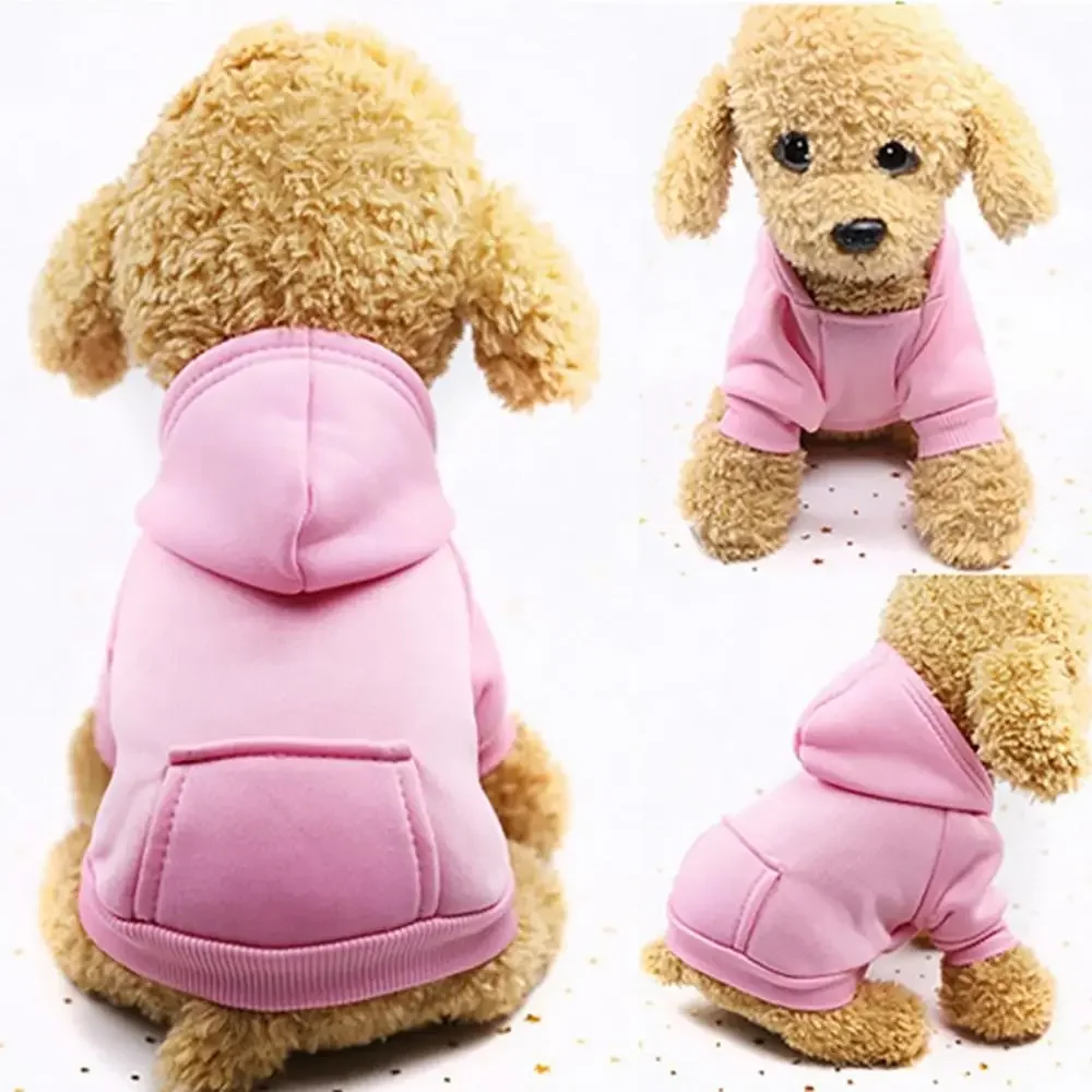 Winter-Hoodie-Sweatshirt-Jacke für kleine und mittelgroße Hunde, Haustiermantel, Welpenkleidung, Chihuahua-Kostüm, Bulldoggen-Kostüm, Welpen-Haustier-Herbstbekleidung – Detail 7