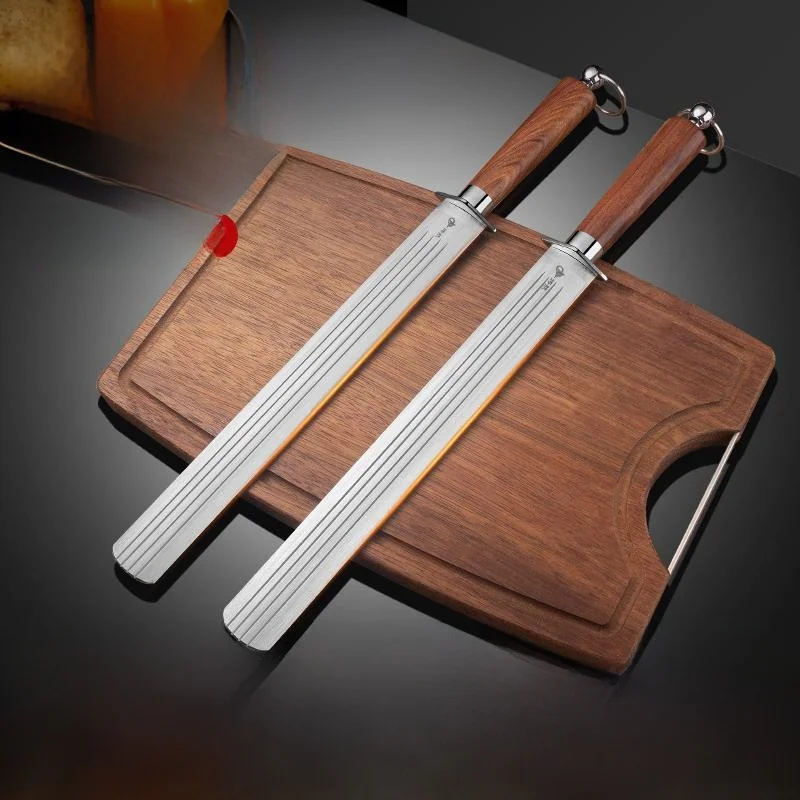 

Профессиональный точильный стержень из вольфрамовой стали, ультратонкий, плоский, для мясников, специальный кухонный органайзер-инструмент