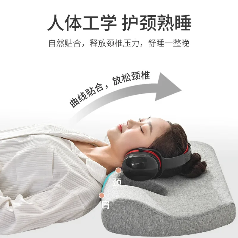 Imagem -05 - Noise-proof Headconjunto Hole Pillow Memory Foam Pillow Fones de Ouvido Release Orelhas Dor Travesseiro com Furo para Dorminhoco Lateral