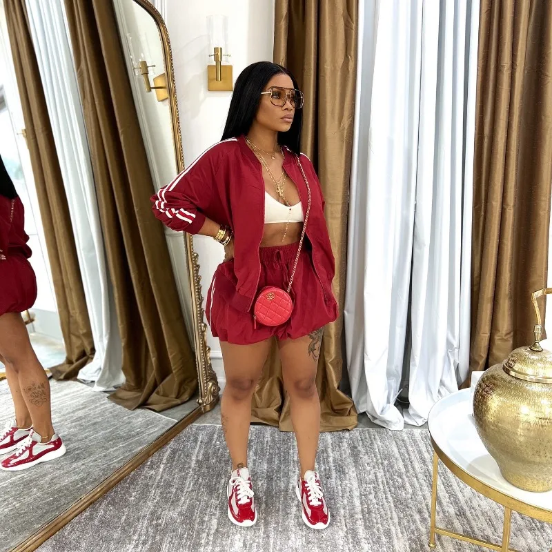 

Leosoxs Women Mini Skirts Set +Full Sleeve Striped Sweatshirt Two 2 Piece Set Outfits Fall Casual Street Night Club Cute Outfits