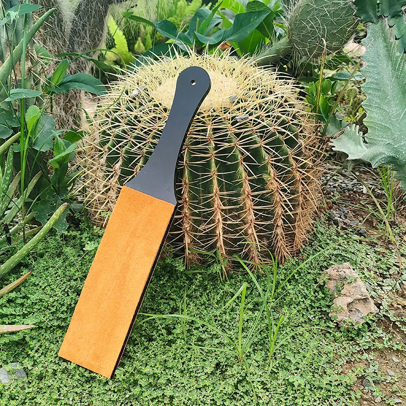 Natural Cowhide Sharpen Compound Sharpening Wax Grinding Polishing Paste Honing Strop with Base Leather Machine Knife Sharpener view 5