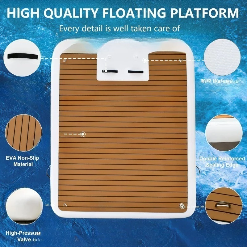 Floating platform EVA non-slip inflatable floating row, platform floating pad