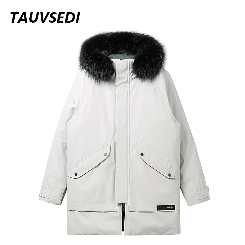 

Men Brand Down Jacket Winter New Warn Windproof Casual Puffer Autumn Men Hooded Fur Collar Thick Coat Detachable Hat Parka Male