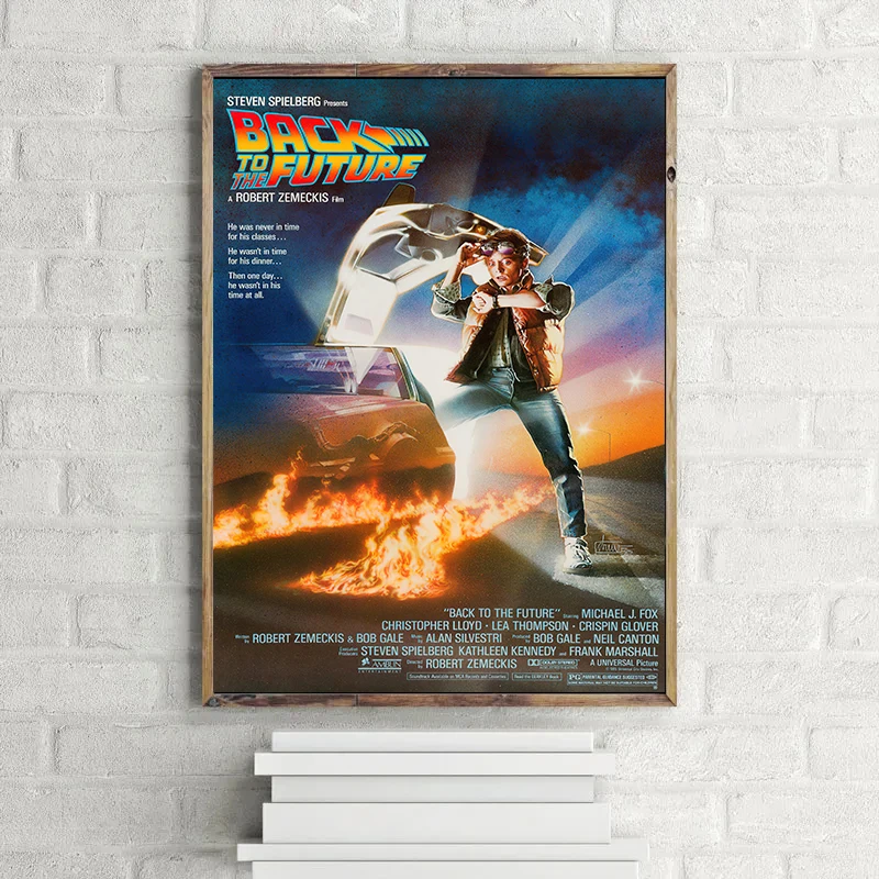 Vintage Movie Back To The Future Trilogy Posters Living Room Decorative Painting Wall Art Canvas Prints Home Decor Pictures