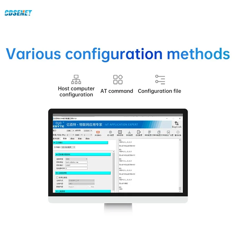 Ethernet Edge 50 Datenpunkte Erfassung Gateway CDSENET E870-E0 TCP/UDP/MQTT Modbus RTU JSON Switching/Analoger Erwerb