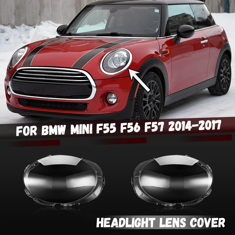 Car Headlight Cover Headlamp Lens Cover Transparent Lampshade For BMW Mini F55 F56 F57 2014 2015 2016 2017 2018