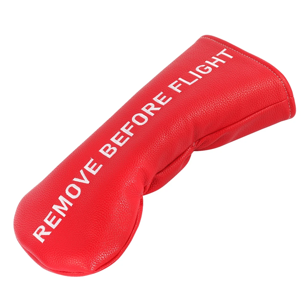 Red Remove Before Flight Golf Headcover Golf 460CC Driver Cover Wood Hybrid Mallet Cover