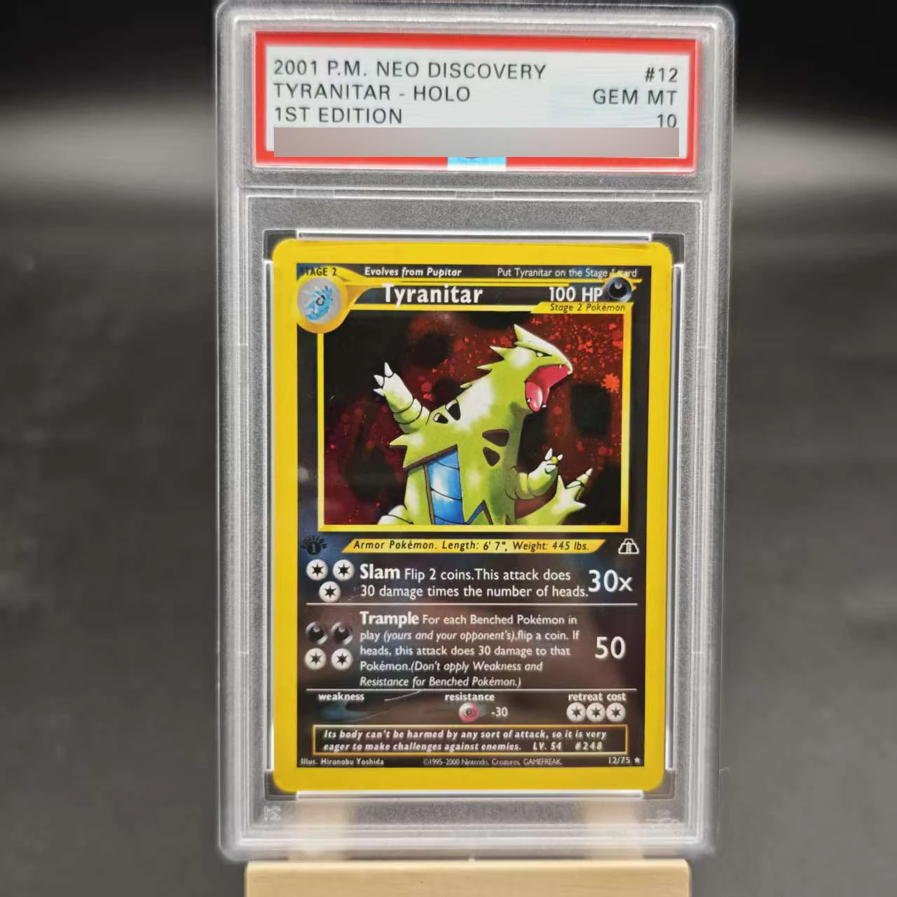 PTCG 1St Dragonite Espeon carte de note anglaise tyranitar arcanine typhlosion bricolage copie Version classique Anime Collection carte jouet