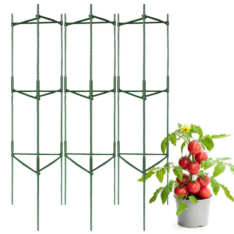 

Plant Support Cage 3 Pack Heavy Duty Tomato Support Climbing Trellis Plant Vegetable Tomato Cage Household Garden Accessories