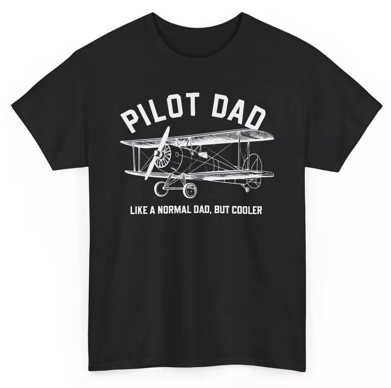 

Пилот папа, как обычный папа, но охлаждающая смешная футболка