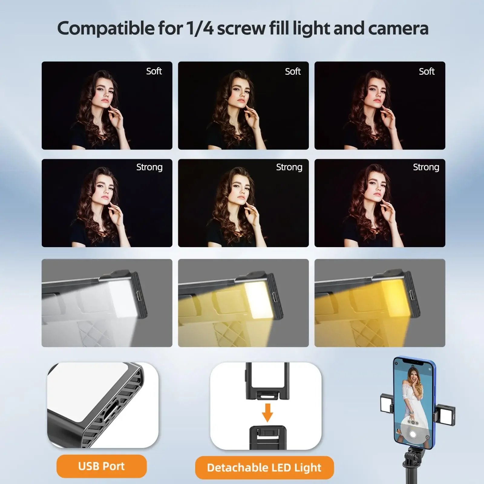 DIXSG 40 Inch Selfie Stick Tripod 4-Legs Super Stable Phone Stick Extendable Tripod Selfie Stick with Remote Gopro Adapter