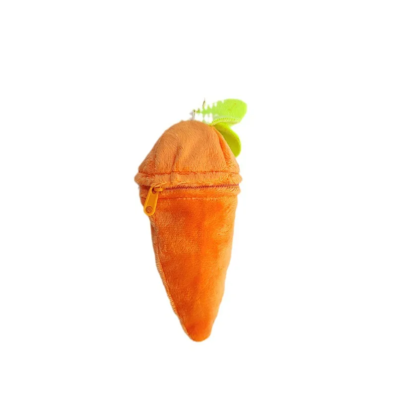 new popular Cute creative exquisite  Carrot Rabbit  plush toy  soft coin purse doll keychain  bag pendant grab machine doll gift