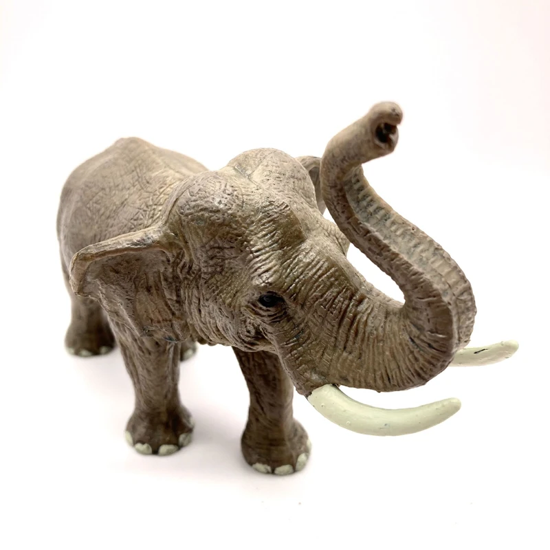 โมเดลช้างชายเอเชียน่ารักสไตล์คาวาอี้ ทำจากพีวีซี ของเล่นสัตว์เหมือนจริง ของสะสมหายาก ของขวัญสำหรับเด็ก