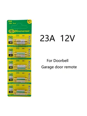 5PCS Trockenzelle 12V Alkaline Batterie 23A E23A A23 23GA A23S GP23A V23GA MS21 LRV08 Für Türklingel, Garage tür fernbedienung, Rollladen