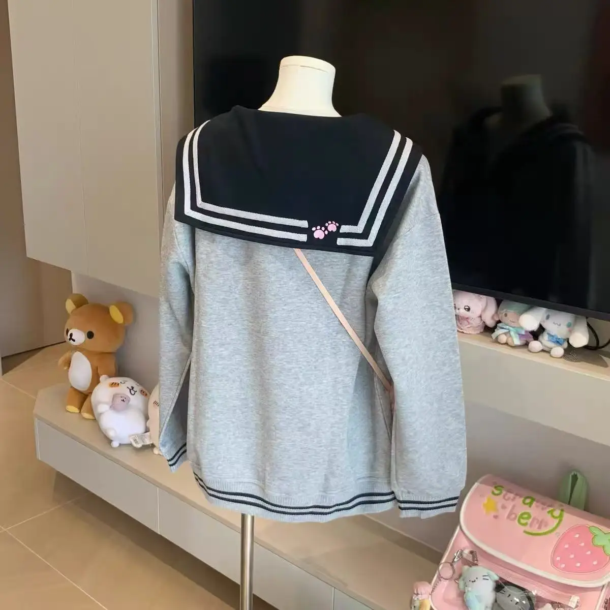 

2025 Autumn Winter Clothing Detachable Fur Collar Cuffs Woolen Coat for Women Bow Double-breasted Thicked Sweet Jackets Tops