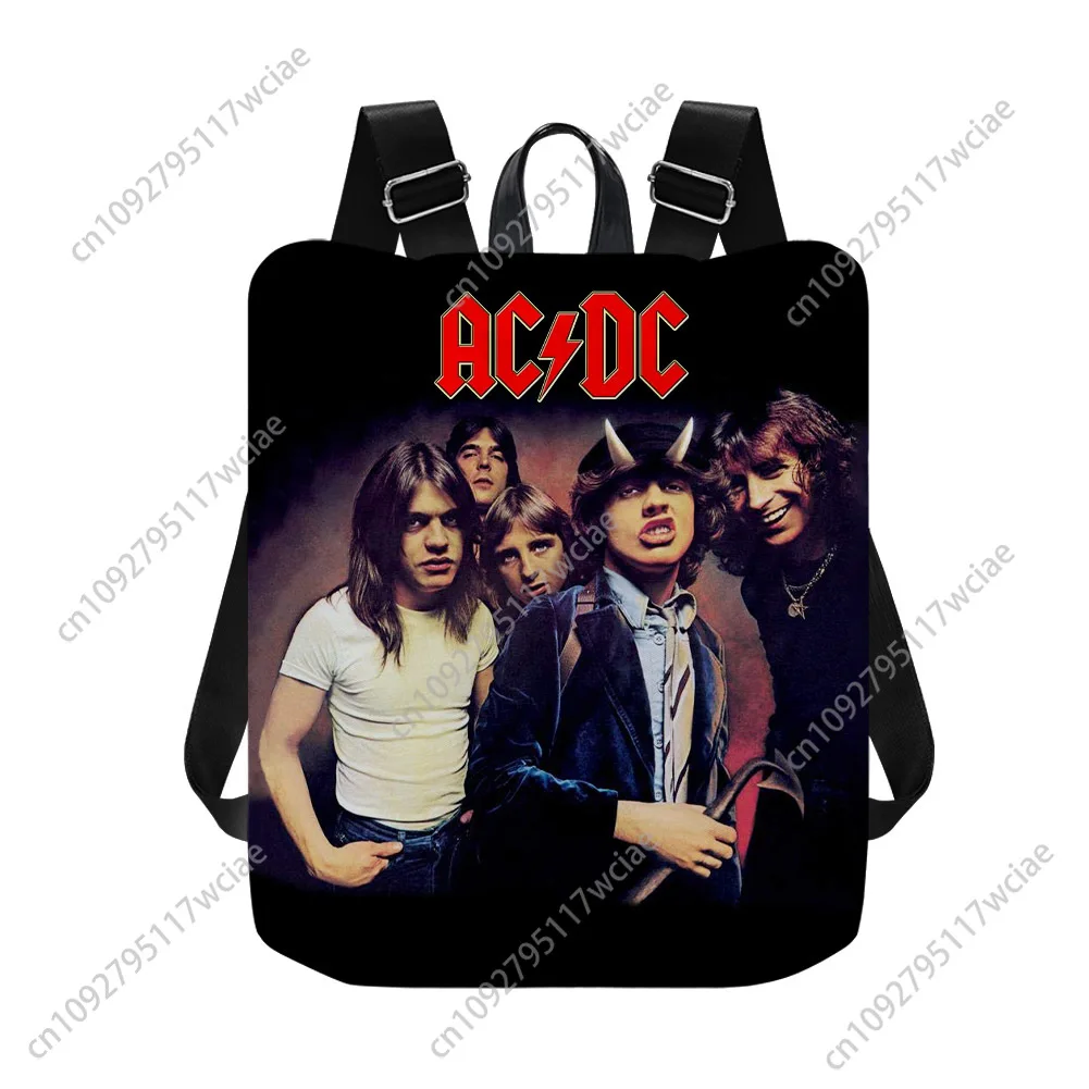 กระเป๋าเป้สะพายหลัง A-AC แบบกำหนดเอง กระเป๋าเป้เดินทางป้องกันการโจรกรรม สไตล์วินเทจร็อค D-DC ทำจากไนลอนกันน้ำ กระเป๋าเป้แฟชั่นสำหรับวิทยาลัย ของขวัญ กระเป๋าใส่หนังสือ