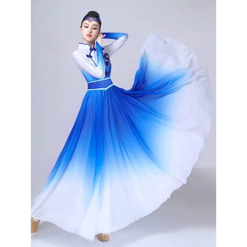 الرقص الكلاسيكي سوينغ تنورة جديدة الكبار افتتاح الرقص الأقلية الرقص دعوى أداء جوقة البدلة #3