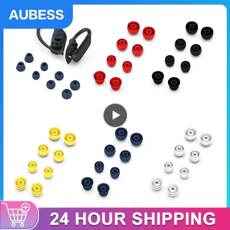 Silicone Rubber Eartips Earbuds Replacement Ear Tips for 1/2 Ear Plug Caps Cover Earphone Accessories