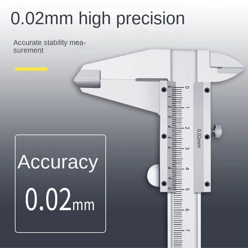 

Woodworking vernier caliper high-precision industrial grade 150/200/300mm mini vernier small ruler student measuring ruler