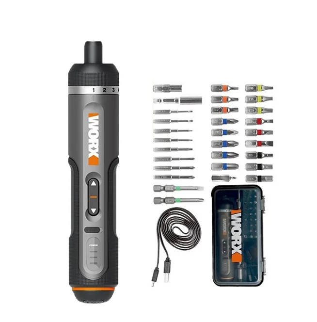 

Youpin Worx 4V Electrical Screwdriver Set WX242 Smart Cordless Electric Screwdrivers USB Rechargeable Handle 30 Bit Sets Tools