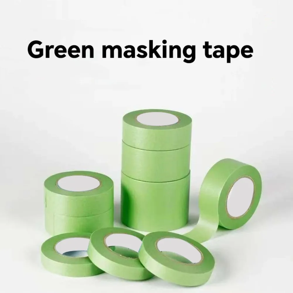

25m Green Masking Tape, DIY Wall Painting Tape, Easy Tear Paper Tape for Clean Release
